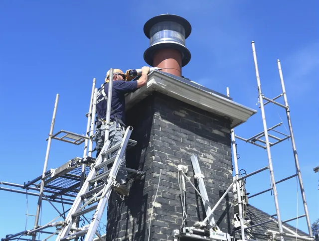 Sturdy chimney crown finished by Westmont Chimney Sweep in Westmont, CA