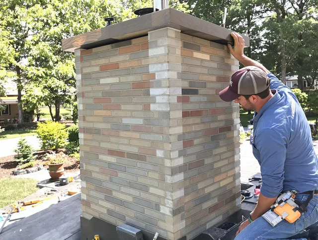 Westmont Chimney Sweep completing a modern chimney remodel in Westmont, CA