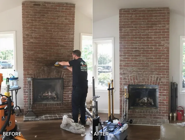 Finished chimney sweeping service by Westmont Chimney Sweep in Westmont, CA