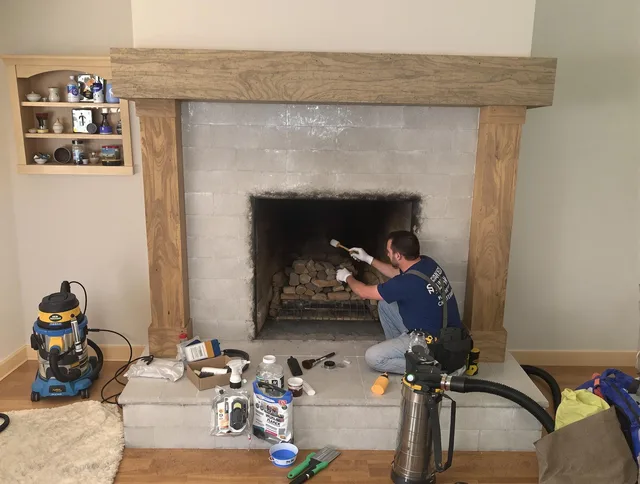 Detailed creosote removal process by Westmont Chimney Sweep in Westmont, CA