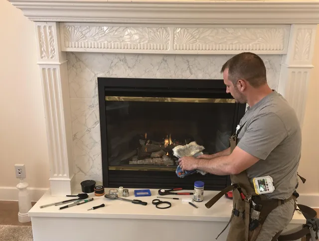 Westmont Chimney Sweep performing fireplace maintenance in Westmont, CA